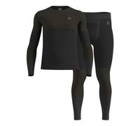 ODLO Fundamentals Performance Warm - set intimo - uomo M Black man Recycled Polyester,Oeko-Tex Made In Green