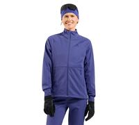 Odlo - Giacca da sci di fondo leggera - Jacket Essentials Warm W Skipper Blue in Softshell - Taglia S - Viola