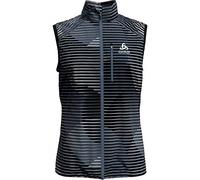 ODLO Gilet Zeroweight Uomo S, Blu Cina-AOP SS20, M
