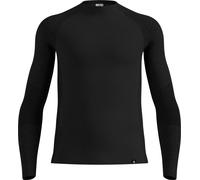 Odlo - Intimo tecnico in lana merino - BL Top Crew Neck LS Seamless Performance M Black per Uomo - Taglia XL - Nero