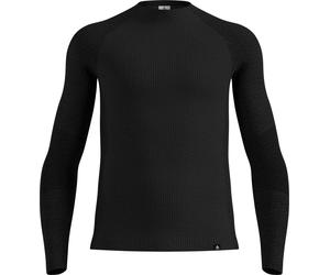 Odlo - Intimo tecnico in lana merino - Seamless Performance Baselayer Top Crew Neck M Black - Taglia XL - Nero