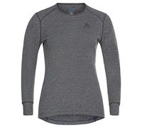 Odlo - Primo strato tecnico - BL Top Crew Neck LS Active Warm Eco W Steel Grey Melange per Donne - Taglia M - Grigio
