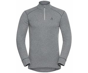 Odlo Intimo termico da uomo Active Warm I Maglia termica a maniche lunghe I Intimo termico da sci I Maglia termica a maniche lunghe con collo e mezza zip I Uomo