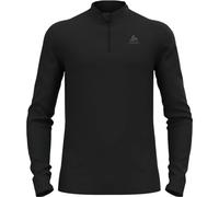 Odlo - Maglia termica in lana merino - BL Top Turtle Neck L/S Half Zip Merino 2 Black per Uomo - Taglia S - Nero Nero S