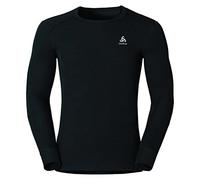 Odlo Intimo termico per uomo Active Warm a maniche lunghe I Maglia termica I Intimo termico da sci caldo con collo rotondo I Uomo