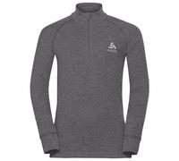 Odlo Active Warm Eco Kids Bl Top Turtle Neck L/s Half Zip Odlo Steel Grey Melange 22 - T-shirt termica - Grigio [Taglia : 128]