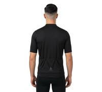 ODLO Essential T-shirt S/u Collar S/s Full Zip - Uomo - Nero - Taglia S- modello 2025