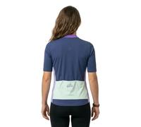 ODLO Essential Heritage Print Tshirt S/u Collar S/s Full Zip W - Donna - Viola - Taglia L- modello 2025