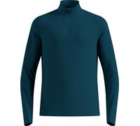 Odlo - Maglia a maniche lunghe con mezza zip - Essential Ceramiwarm Mid Layer 1/2 Zip M Reflecting Pond in Poliestere Riciclato - Taglia L - Blu