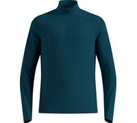 Odlo - Maglia a maniche lunghe con mezza zip - Essential Ceramiwarm Mid Layer 1/2 Zip M Reflecting Pond in Poliestere Riciclato - Taglia M - Blu
