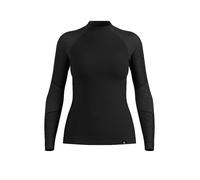 ODLO Maglia intima da donna Natural Merino 260 con mezza zip nero | M