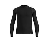 ODLO Maglia intima da uomo Natural Merino 260 con mezza zip nero | M