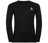 Odlo - Maglia termica a maniche lunghe - BL Top Crew Neck LS Active Warm Eco Kids Black - Taglia 140 cm - Nero