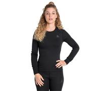 ODLO Active Warm Eco Bl Top Crew Neck L/s W - Donna - Nero - Taglia L- modello 2024