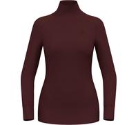 Odlo - Maglia termica - BL Top Turtle Neck LS Active Warm W Fudge per Donne - Taglia S - Bordeaux
