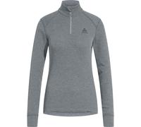 Odlo - Maglia termica - BL Top Turtle Neck LS Half Zip Active Warm Eco W Steel Grey Melange per Donne - Taglia M - Grigio