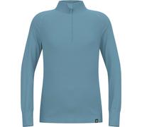 Odlo - Maglia termica - BL Top Turtle Neck LS Half Zip Active Warm Kids Provincial Blue - Taglia Bambino 164 cm Blu 164 cm