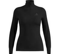 Odlo - Maglia termica - BL Top Turtle Neck LS Half Zip Active Warm W Black per Donne - Taglia S - Nero