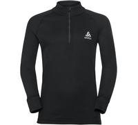Odlo - Maglia termica - T-Shirt ML 1/2 ZIP Active Warm Eco Kids Black - Taglia 104 cm - Nero