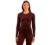 Odlo Merino 200 Long Sleeve Base Layer Marrone XS Donna