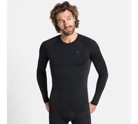 Odlo Performance Warm Eco BI Top Crew Neck Manica Lunga Uomini-Nero