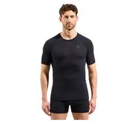 Odlo - T-shirt tecnica - Merino PW 140 Seamless BL Top Crew Neck SS Black per Uomo - Taglia M - Nero Nero M