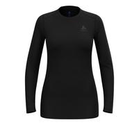 Odlo Merino 160Crew Manica Lunga Donna-Nero in nero