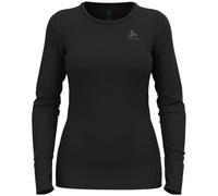ODLO Merino 200 Bl Top Crew Neck L/s W - Donna - Nero - Taglia M- modello 2026