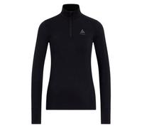 Odlo - Women's BL Top Turtle Neck L/S Half Zip Merino 2 - Intimo lana merinos L nero
