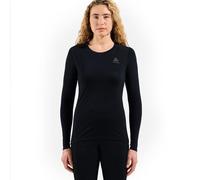 Odlo - Maglia termica in lana merino - BL Top Crew Neck LS Merino 200 W Black per Donne - Taglia M - Nero