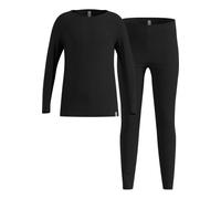Odlo Merino 200 Set Intimo Termico Bambini Unisex in Lana Merino | Completo base layer caldo, traspirante e antiodore in 100% lana merino per sci, trekking e attività invernali