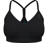 Odlo - Reggiseno in lana merino - Sport Bra Merino Soft W Black per Donne - Taglia L - Nero Nero L