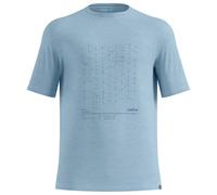Odlo - Merino Tencel Hyper Map T-Shirt Crew Neck S/S - Maglia merino XL blu