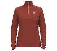 ODLO Midlayer 1/2 Zip Millenium Element - felpa in pile - donna M Red woman