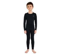 Odlo Natural Marino 200 - set intimo - bambini 164 Black junior Lana Merino
