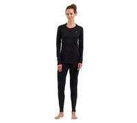 ODLO Natural Merino 200 - set intimo funzionale - donna L Black woman Lana Merino