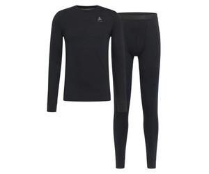 ODLO Natural Merino 200 - set intimo funzionale - uomo Black S