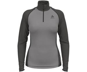 ODLO Natural Performance Pw 150 Bl Top Turtle Neck L/s Half Zip W - Donna - Grigio - Taglia L- modello 2024