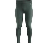 ODLO Performance Warm Eco Baselayer - calzamaglia - uomo M Dark Green man Recycled Materials
