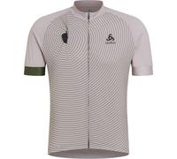ODLO Performance S/s Jersey Tshirt S/u Collar S/s Full Zip - Uomo - Grigio - Taglia L- modello 2025