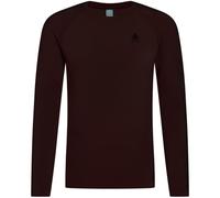 ODLO Performance Warm Bl Top Crew Neck L/s - Uomo - Marrone - Taglia S- modello 2025