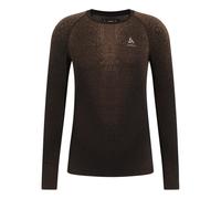 ODLO Performance Warm Blackcomb Bl Top Crew Neck L/s - Uomo - Marrone - Taglia S- modello 2025