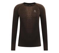 ODLO Performance Warm Blackcomb Bl Top Crew Neck L/s - Uomo - Marrone - Taglia S- modello 2025