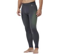ODLO Performance Warm Eco Baselayer - calzamaglia - uomo S Grey/Green man Recycled Materials