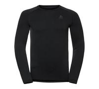 Odlo Performance Warm Eco BI Top Crew Neck Manica Lunga Uomini-Nero