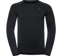 Odlo Performance Warm Eco Baselayer - maglietta tecnica a manica lunga - uomo L Black man Recycled Materials