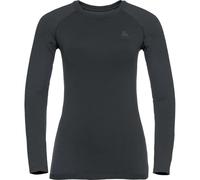 ODLO Performance Warm Eco Bl Top Crew Neck L/s W - Donna - Nero - Taglia XL- modello 2026