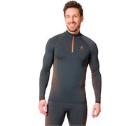 ODLO Performance Warm Eco Bl Top Turtle Neck L/s Half Zip - Uomo - Grigio - Taglia S- modello 2024