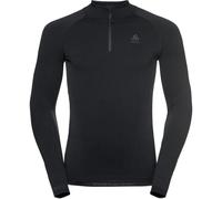 ODLO Performance Warm Eco Bl Top Turtle Neck L/s Half Zip - Uomo - Nero / Grigio - Taglia S- modello 2026