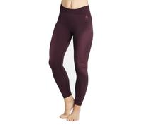 ODLO Performance Warm Eco Leggings - calzamaglia - donna L Dark Red woman Recycled Materials